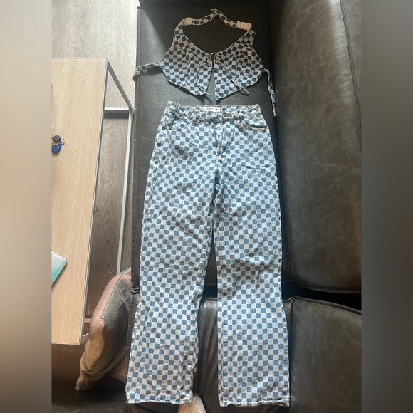 Tiger Mist dua denim pants set - Picture 2 of 6